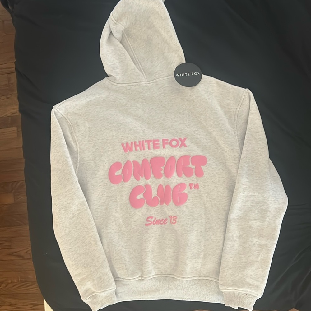 White fox hoodie
